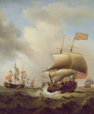 Navires dans une mer agitée, 1753 - Samuel Scott